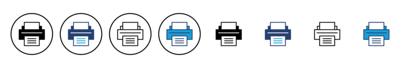 Aufkleber - Print icon vector. printer icon vector.