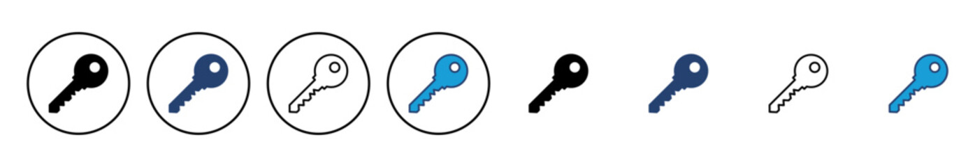 Fototapete - Key icon vector. Key vector icon. Key symbol