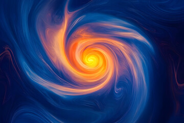 Poster - A swirling vortex of vibrant colors in abstract design.