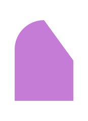 Wall Mural - brutalist abstract shape icon. bold geometric figure with a minimal form. unique design element, y2k