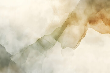 Poster - Abstract watercolor painting design with muted earth tones.