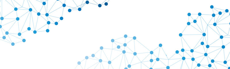 Fototapete - Abstract plexus technology futuristic network background. Template for science and technology presentation. Plexus style background. Vector illustration