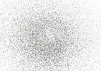 Poster - Silver glitter explosion on white background creating a festive backdrop
