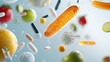 © Vangly - Colorful capsules and microorganisms floating in a vibrant, dynamic composition.