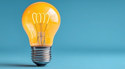 Poster - bright lightbulb representing intention-led investing driven by purpose and financial growth strateg