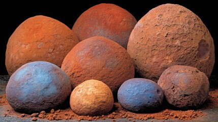 Poster - A pile of rocks and stones depicting the concept of interplanetary trade and currency systems in a natural setting