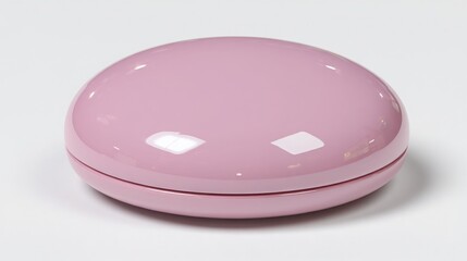 Poster - Soft pink object on white surface representing the concept of macro diffusion and subtle market movements