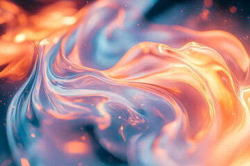 Poster - Abstract digital depiction of swirling, flowing colors.