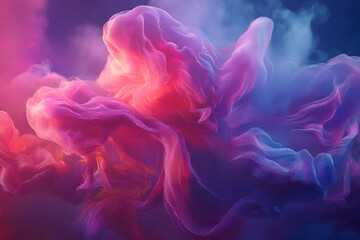 Poster - Vibrant swirling cloud formations in pastel hues.