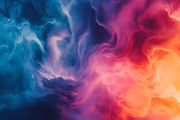 Poster - Abstract swirling colors blend in a vibrant design.