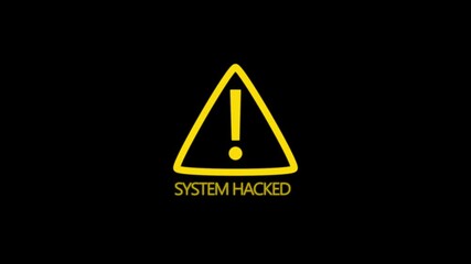 system hack warning message animation background