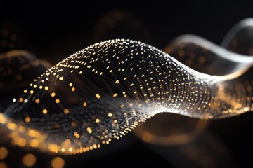 Aufkleber - exploration of dna strands intertwined with data processing in a modern digital environment, dna str