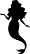 © sojibahmad - 'Mermaid Silhouette Vector Art – Mystical Sea-Inspired Design for Fantasy Illustrations, Wall Decor, and Creative Graphic Projects'