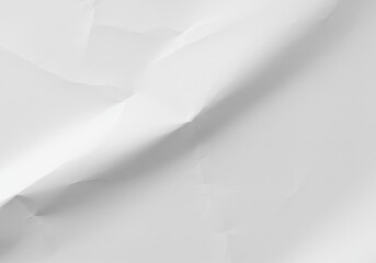 Poster - Abstract white paper with folds and shadows creates a minimalist background