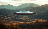 UFO over mountain landscape. (1)