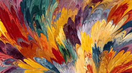 Poster - Abstract fluid paint drip swirl art, colorful bursts of watercolor on wallpaper background, pattern texture