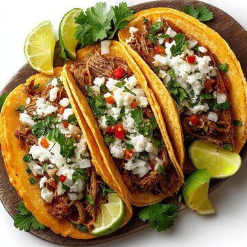 A Dynamic Shot of Tacos Bursting with Fresh Lettuce Isolated on Transparent Background