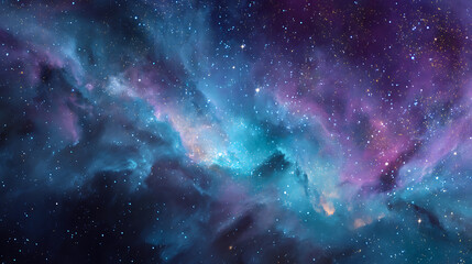 Aufkleber - Colorful space galaxy cloud nebula, stary night cosmos wallpaper