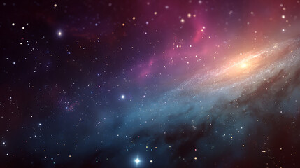 Fototapete - Universe, galaxy, space background, nebula, planets, starts, suns, and planets colorful wallpaper, science, astronomy telescope view