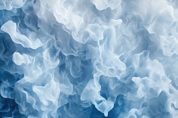 Poster - Abstract seamless background featuring swirling blue and white patterns for creative design projects, Abstract seamless background with blue and white particles in slow motion