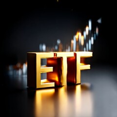 Aufkleber - Golden ETF: Reflecting Market Trends and Financial Opportunities for Growth & Investment in Exchange Traded Funds