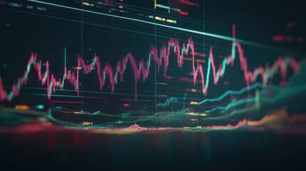 Poster - Stock market data display