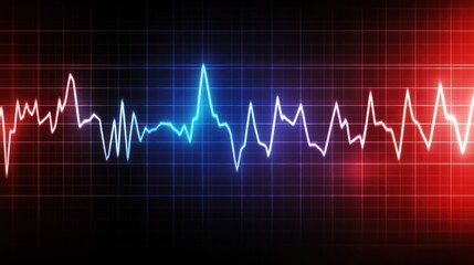 Poster - Abstract dynamic waveform pattern data chart technology background
