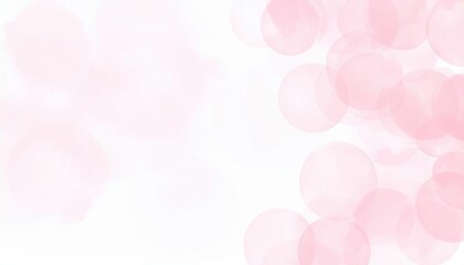 Poster - Delicate pink bokeh background for soft visuals abstract art white space serene atmosphere minimalist viewpoint