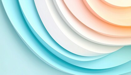 Poster - Abstract colorful layered design digital art wallpaper modern aesthetic close-up view visual harmony
