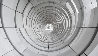 Poster - Exploring the circular design of modern architecture urban environment abstract photography unique perspective