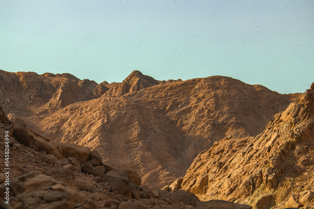 sunset in the mountains