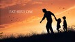 © MDMEHEDI - Fathers Day Sunset: Silhouette Bonding Scene with Children and Dad