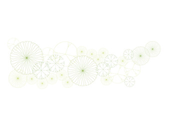 Wall Mural - architecture drawing plant tree top view plan greenery vegetation vector. design nature architectura