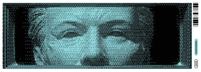 Poster - Exploration of Dadaism through a vector illustration blending y2k aesthetics and modern bitmap techniques