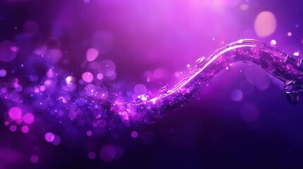 Poster - purple swirl: a mesmerizing display of liquid form, rendered in vibrant shades of purple, curving gr