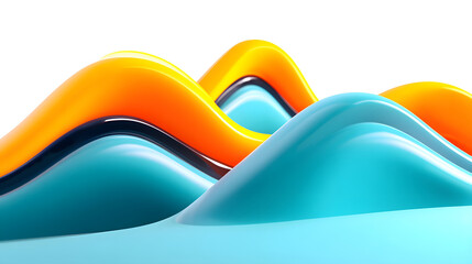 Poster - abstract flowing graphic with a futuristic background