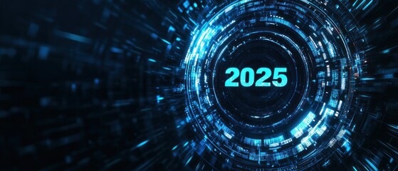 Poster - 2025 digital technology abstract background