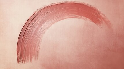 Poster - a stroke of elegance: a close-up shot captures a single brushstroke in a graceful, semi-circular arc