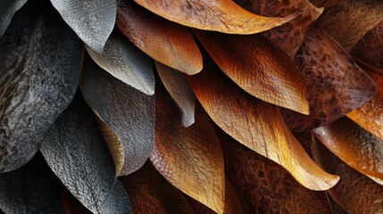Poster - pinecone scales: a detailed and artistic study of pinecone scales, revealing intricate textures, ear
