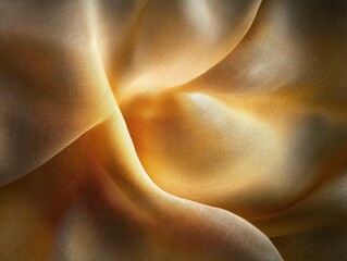 Poster - luxurious silk in the soft glow: a close-up view captures the essence of luxury and elegance with fl