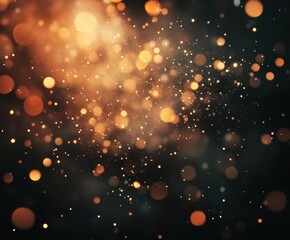 Poster - Illuminated Sparkles: An abstract display of glittering orbs, offering a sense of wonder, magic, and festive atmosphere.