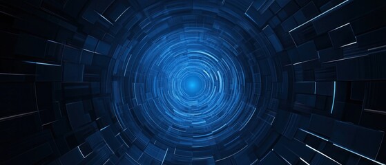 Poster - Abstract Digital Tunnel: A Journey Through Cyberspace