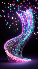Poster - Fascinating spiral shaped object showcasing intricate details and fluid motion in artistic composition
