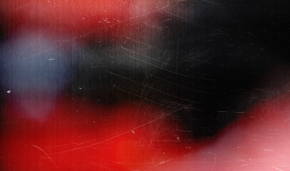 Poster - lens optical flare glare grunge scratches and dust film noise grain overlay red effect vintage retro