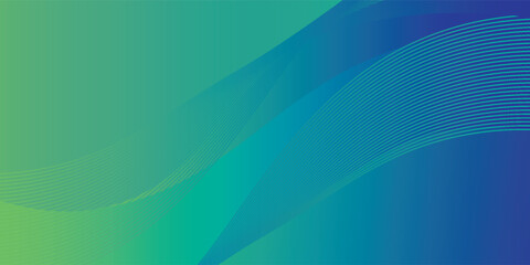 Poster - Abstract Green Fluid Banner Template. Modern background design. gradient color. Dynamic Waves. Liquid shapes composition.