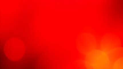 Wall Mural - Vibrant red and orange hues blend together to create a warm, glowing background. Circular bokeh effects add depth and a sense of movement to the composition.