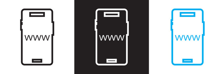 Website   icon. Vector for websites, mobile interfaces, presentations, banner, visual branding etc. Vector illustration. isolated on white and black background. EPS 10