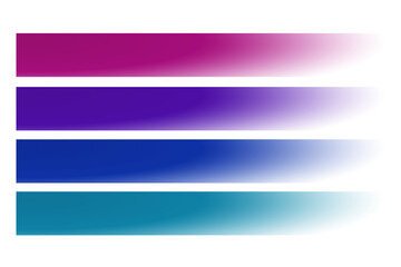 Leinwandbilder - lower third design gradient color set of banners for element design png file