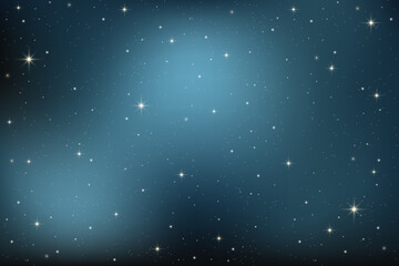 Wall Mural - dark blue night starry sky. space vector background with cosmic constellations and light of sparkles