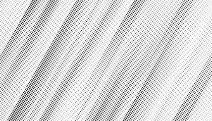 Fototapete - Grunge halftone gradient texture. Faded grit noise background. Sandy gritty wallpaper. Retro pixelated backdrop. Black and white anime or manga comic overlay. Vector graphic design textured halftone